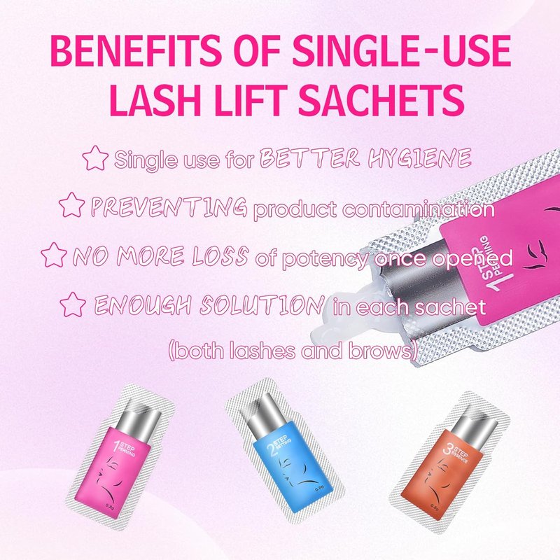 Lash Lift Kit - DIY Eyelash Perming System for Fast 5-Minute Lifts | Lasts 6 Weeks (30 Pcs)
