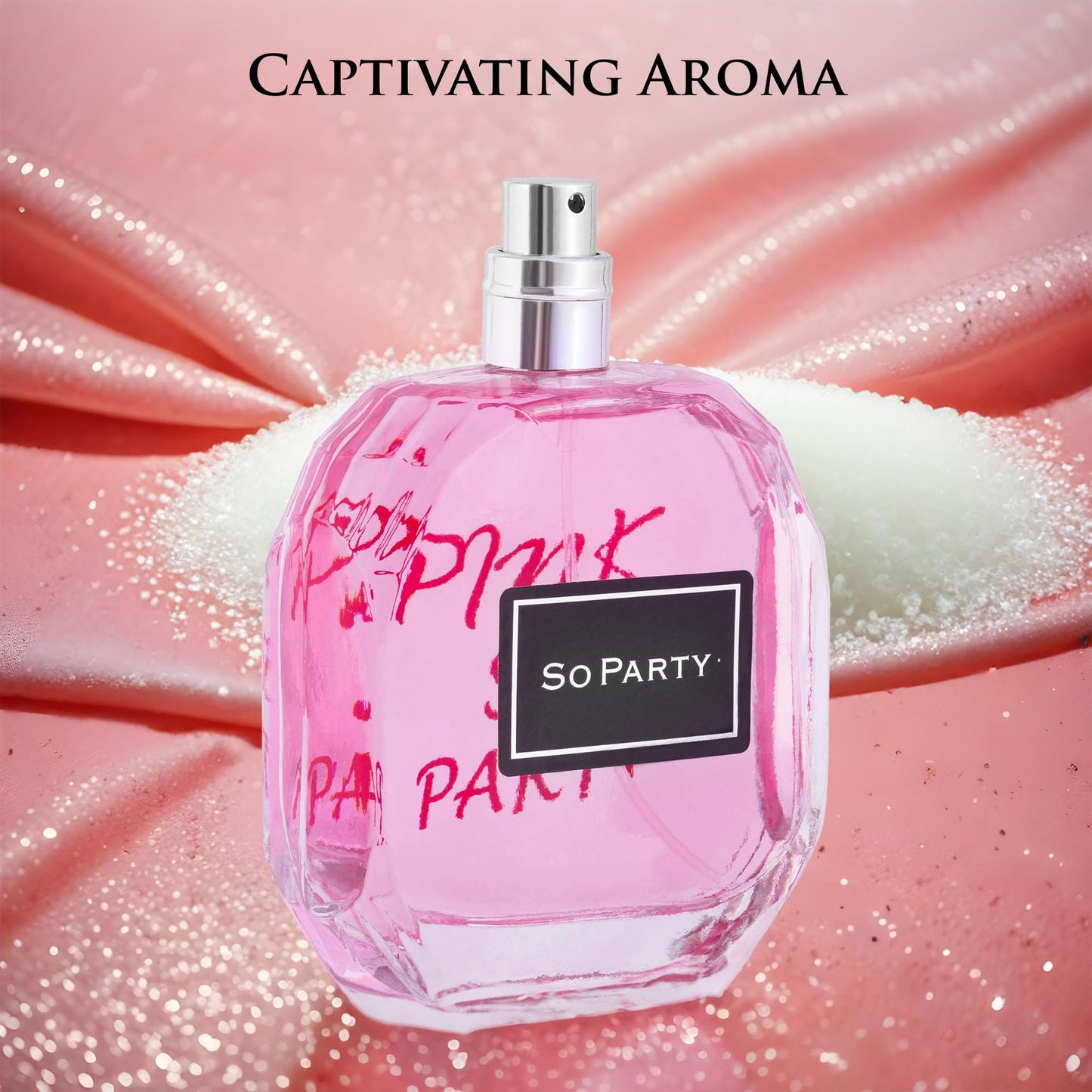 URBAN COLLECTION Pink So Party for Women Eau De Parfum 3.4 fl oz – Free of Paraben, Vegan & Cruelty-Free – Everyday Wear – Airy Lime with Hints of Sugar – Powdery Floral Base – Elegant 100ml Bottle