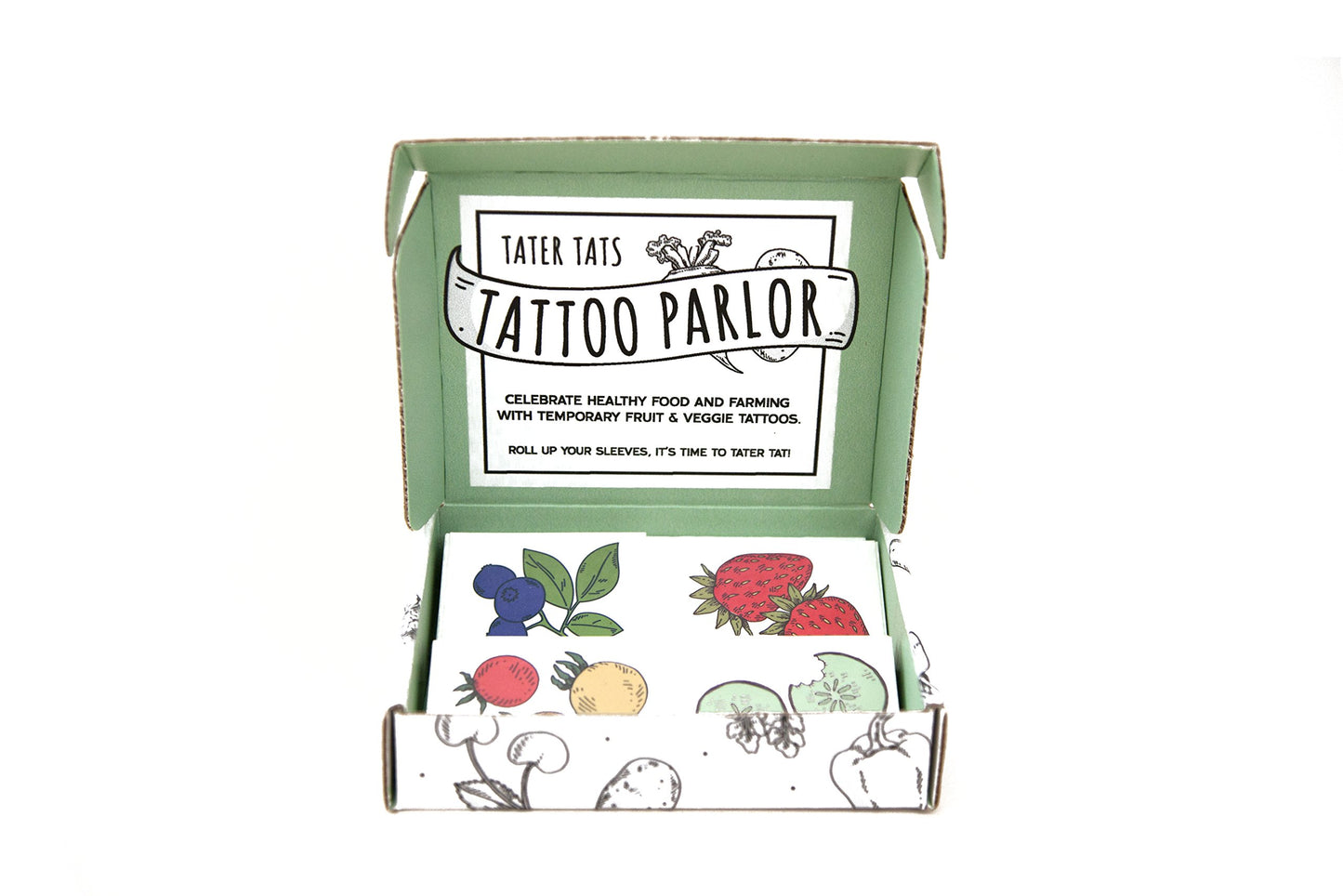 Tater Tats Pop-Up Tattoo Parlor: 100 Temporary Vegetable Tattoos