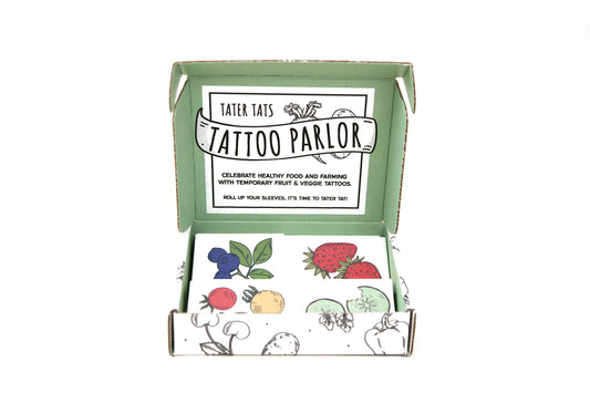 Tater Tats Pop-Up Tattoo Parlor: 100 Temporary Vegetable Tattoos