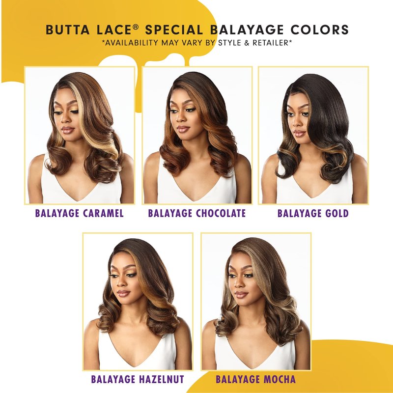 Sensationnel Butta Lace Wigs - Unit 34 Extra Wide 5 Inch Deep Parting Synthetic Preplucked Hairline Glueless Lacefront (1 JETBLACK)