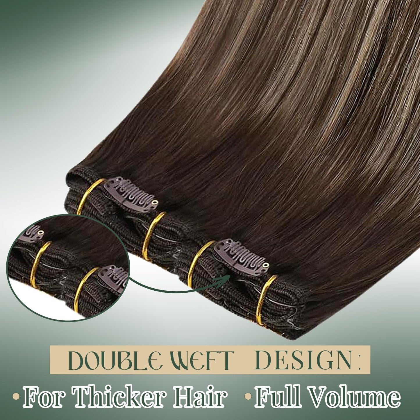 Ugeat Clip in Hair Extensions Real Human Hair, Balayage Clip in Hair Extensions, Dark Brown Balayage Ash Blonde, Remy Human Hair Clips in Extension for Short Hair, 12 Inch 5Pcs 85G