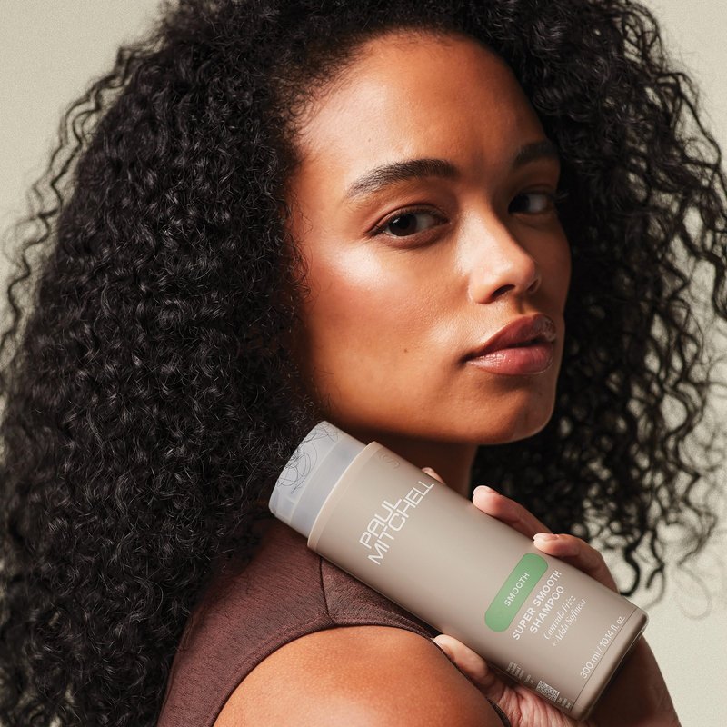 Paul Mitchell Super Smooth Shampoo, Controls Frizz, Adds Softness, For Frizzy Hair, 33.8 fl. oz