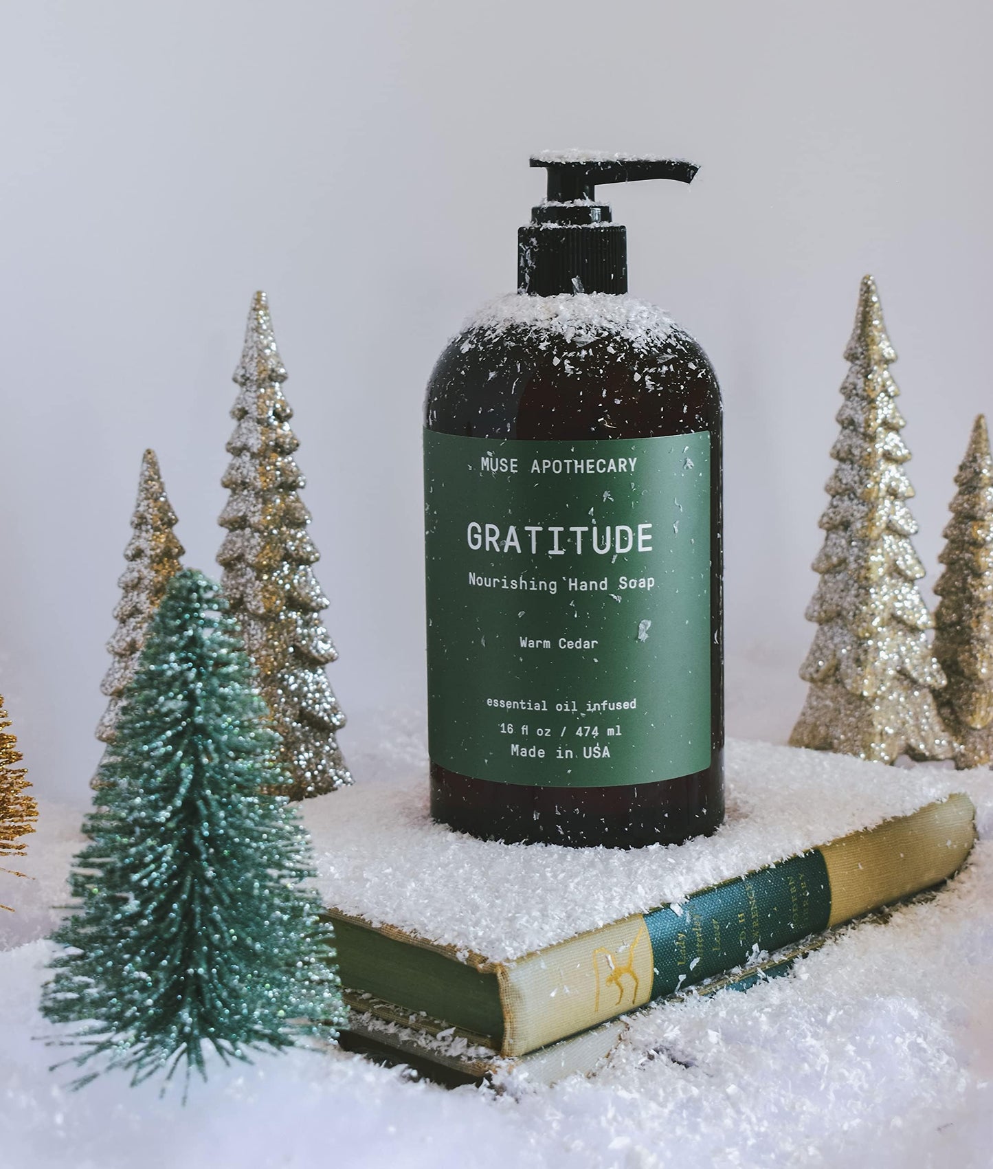 Muse Apothecary Hand Ritual - Botanical Collection - Aromatic and Nourishing Hand Soap, Infused with Natural Aromatherapy Essential Oils - 16 oz, Warm Cedar, Pack of 3