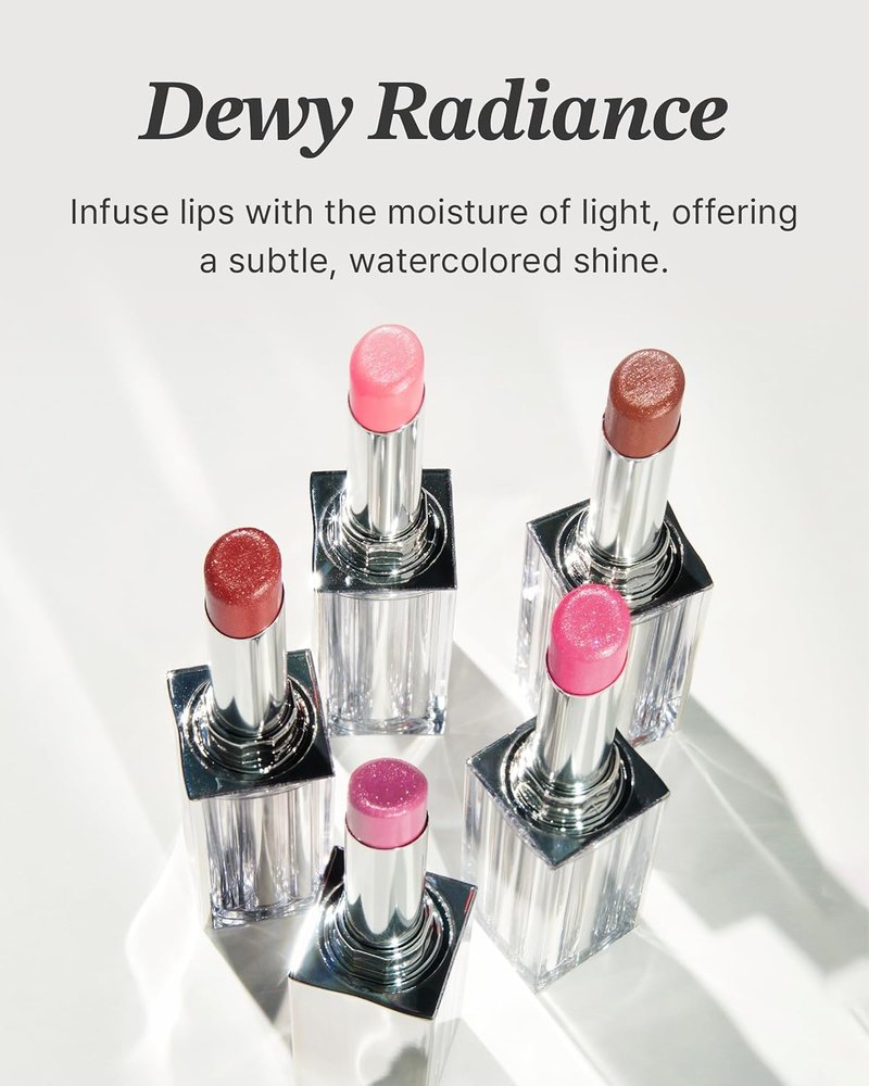 Glint Glow Lip Balm - Moisturizing Tinted Lip Treatment for Natural Shine | Burnt Rose, 0.1oz
