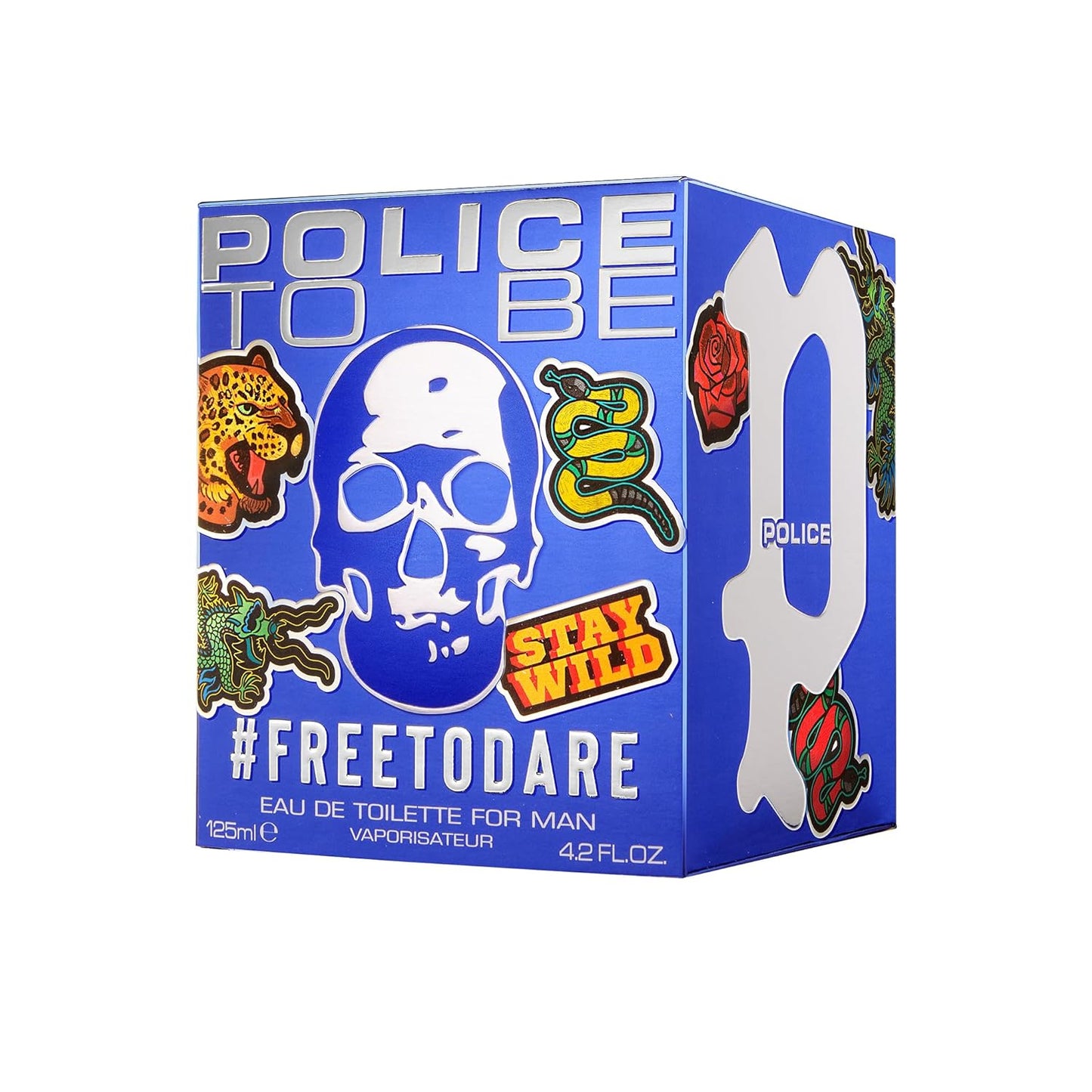 Police TO BE #FREETODARE Man Cologne - Long-Lasting EDT Body Spray | Amber & Fougère Scent for Confident Men - 4.2 oz