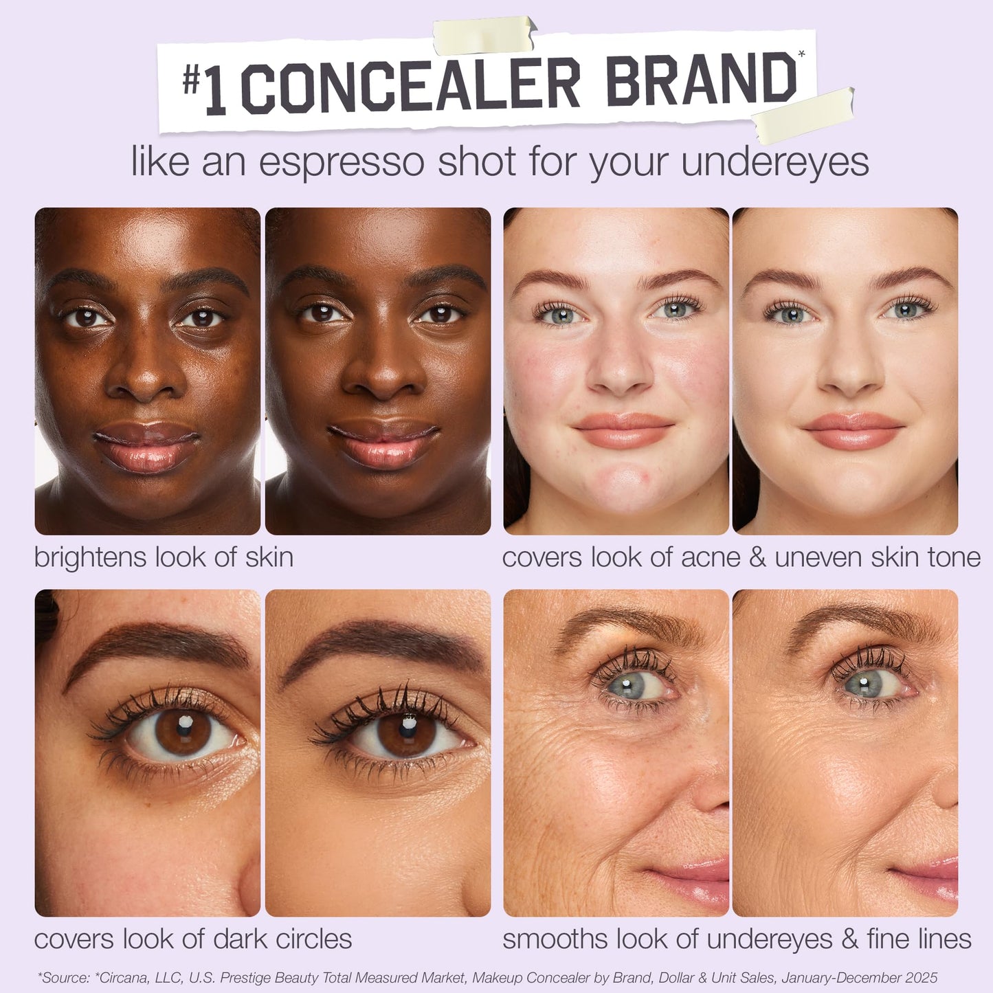 tarte shape tape creamy concealer – Full Coverage Makeup with Built-In Eye Cream, 24HR Hydrating Natural Moisturizing Matte Finish for Redness & Fine Lines, Vegan & Cruelty-Free, full size, 47S