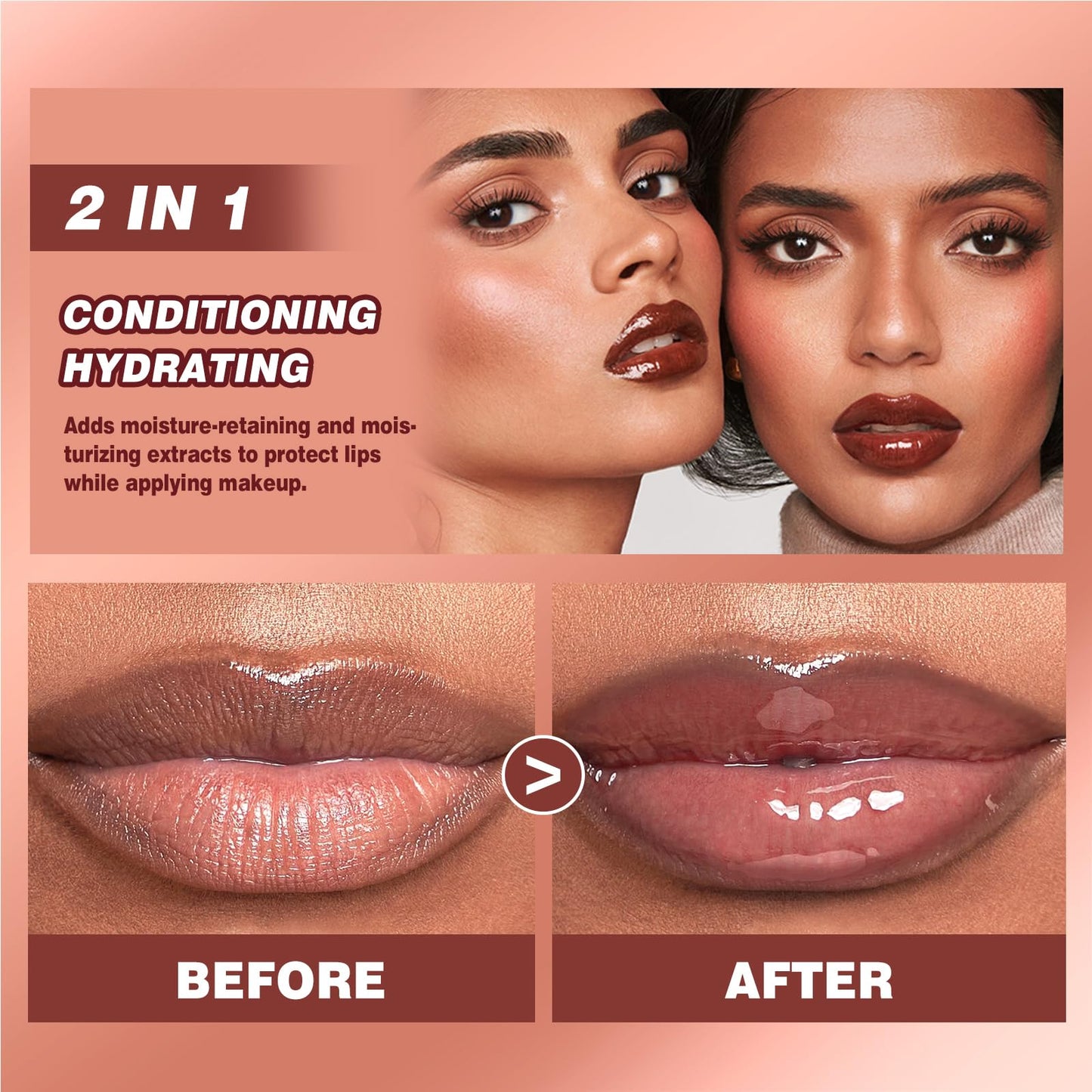 Riroenst 4-Piece Hydrating Lip Gloss Set, High Shine Glass Finish Plumping Lip Jam, Moisturizing Jelly Lipstick Gift for Women