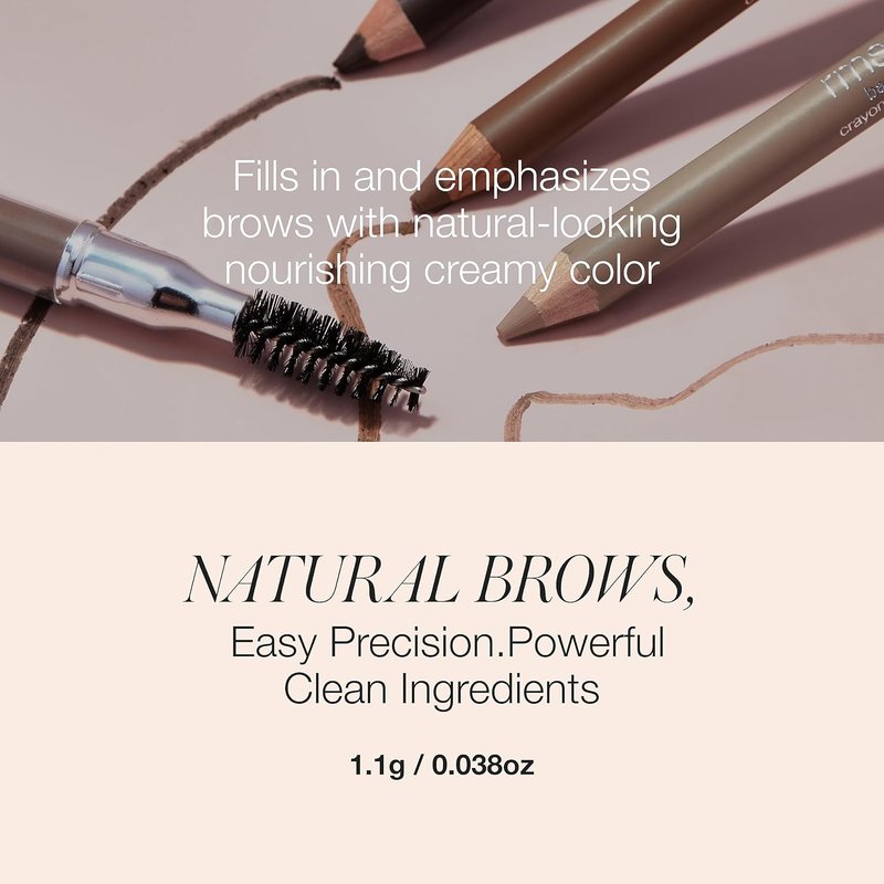 RMS Beauty Back2Brow Pencil - Waterproof Smudge-Resistant Brow Color for Natural Hair-Like Strokes | 0.3g