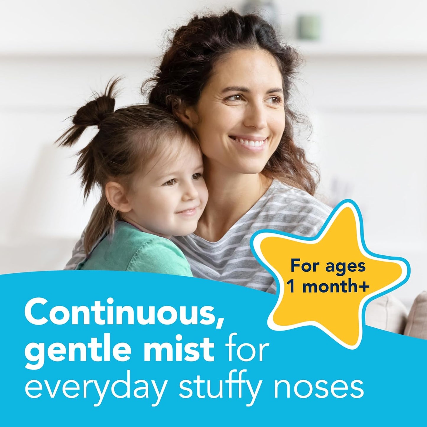 Vicks Sinex Kids Saline Mist - Drug-Free Nasal Relief for Stuffy Noses | Safe for Ages 1 Month+, 1.7 OZ