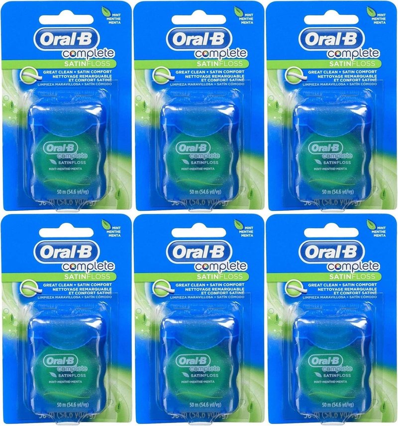 Oral-B 54 Yards Floss Satin Mint (6 Pieces)