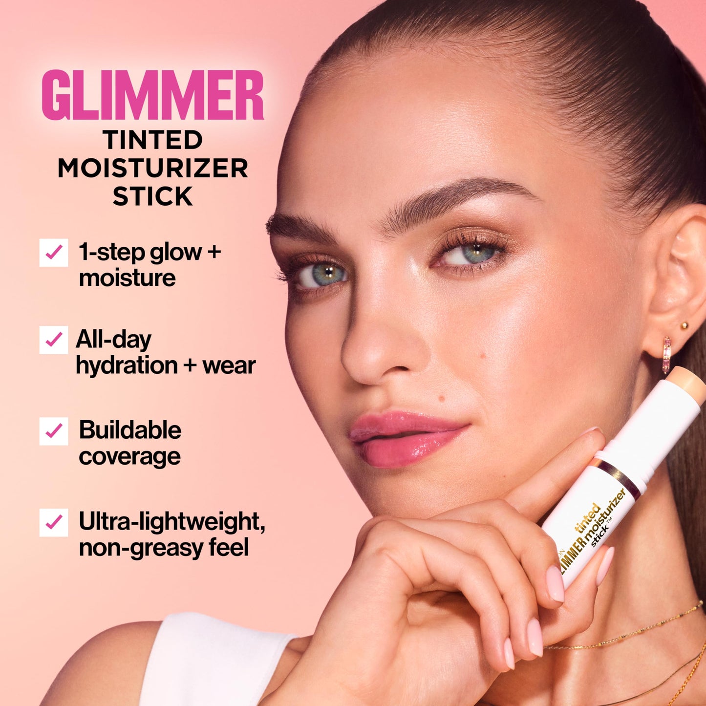 Revlon Glimmer Tinted Moisturizer Stick, 110 Light, 0.31 oz