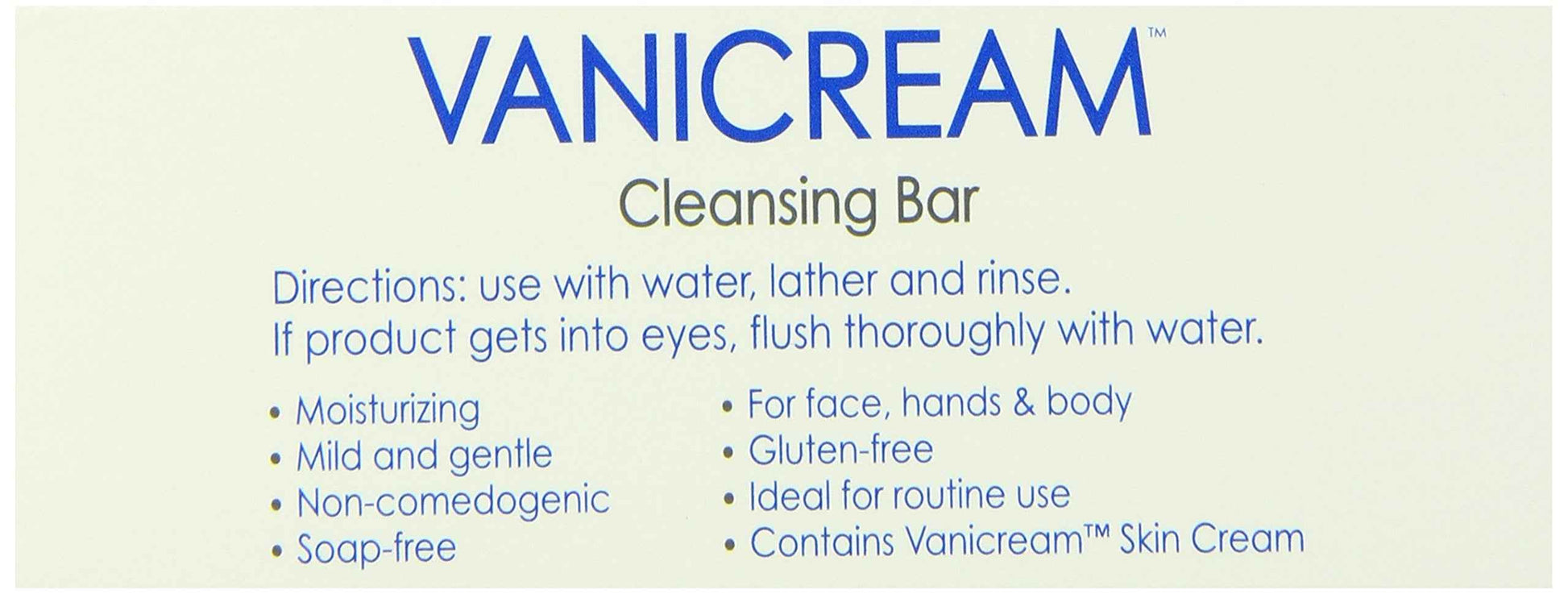 Vanicream Cleansing Bar, Fragrance Free - 3.9 Oz. (Pack of 3)