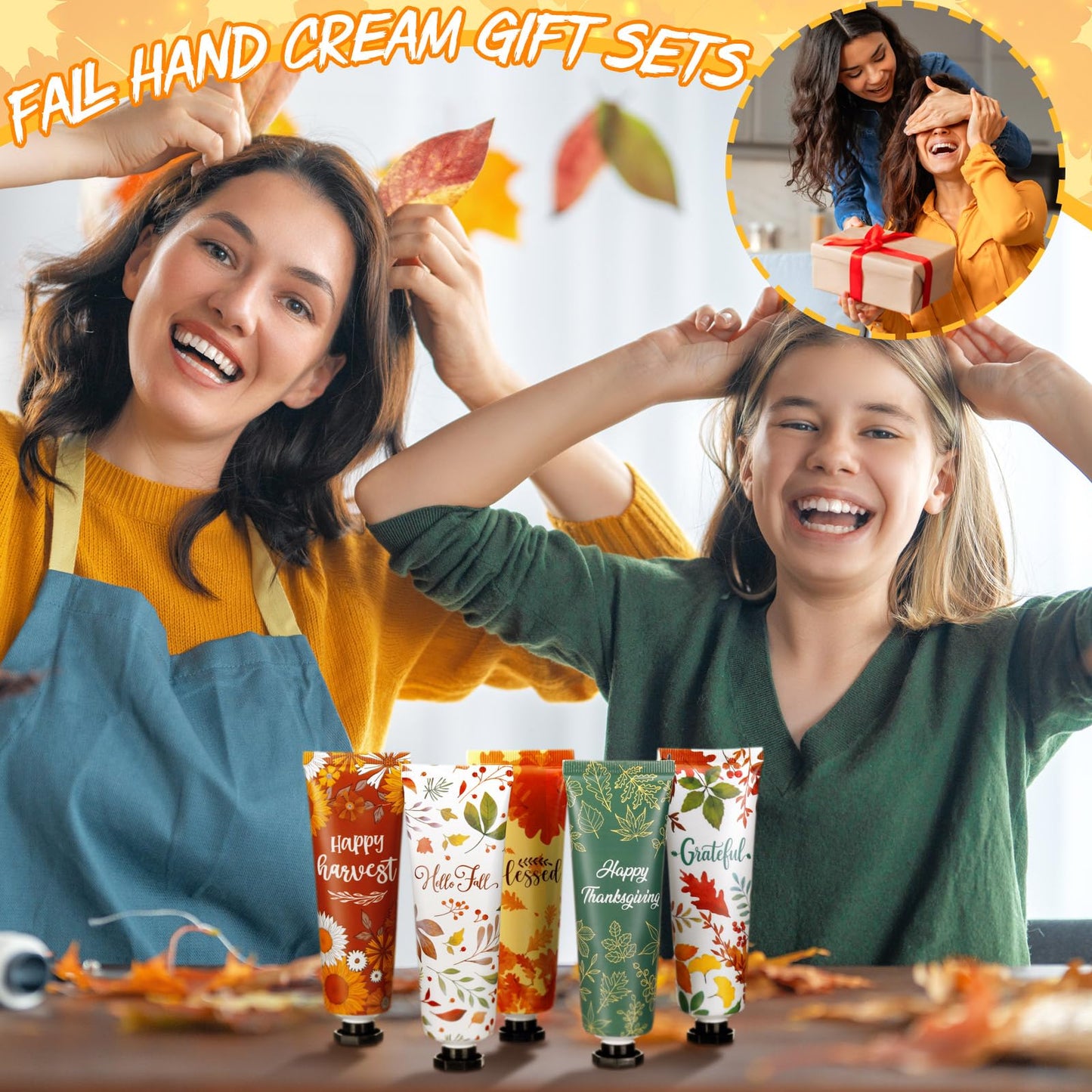 Heigble 60 Pcs Thanksgiving Fall Hand Lotion Gifts Bulk for Women Maple Leaves Hand Cream 30ml Natural Botanical Fragrance Mini Lotion for Chapped Hands Travel Thanksgiving Autumn Party Supplies