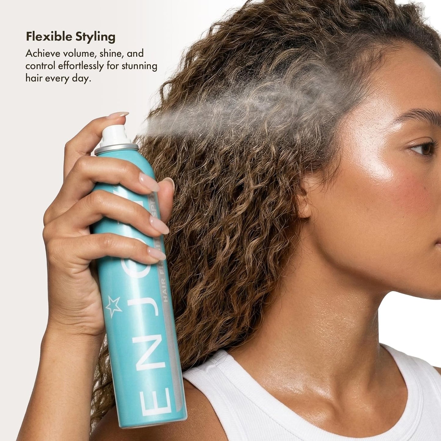 Enjoy Hair Finishing Spray - Firm Flexible Hold & Fast-Drying Hairspray for Volume & Shine | 10 Oz