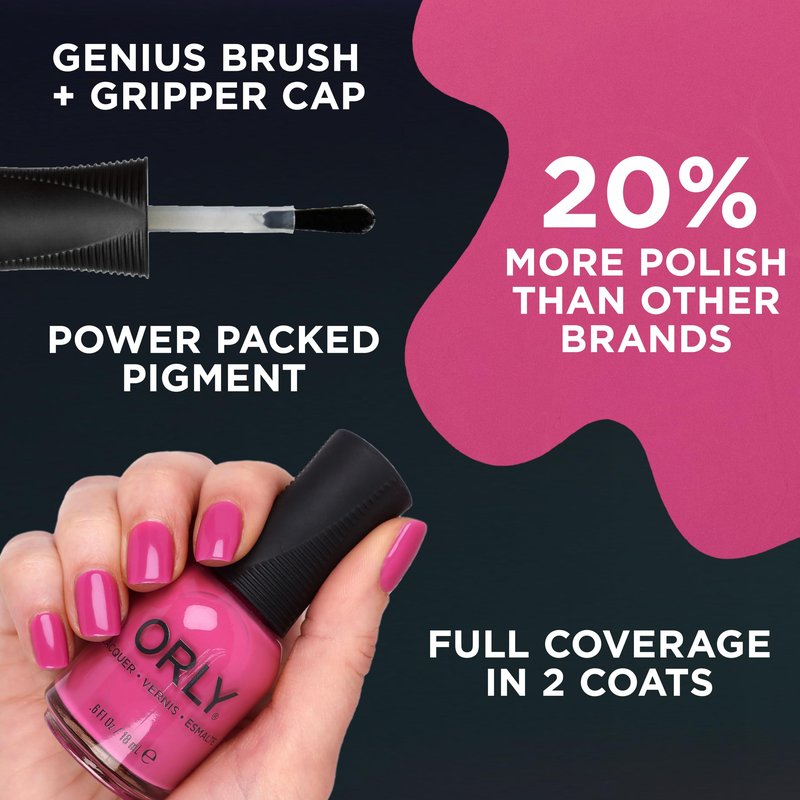 Orly Nail Polish Cowabunga ! | Limited Edited 1980s Collection |Neon Orange Creme | Long-Wearing, Quick Drying & Chip Resistant Formula | Salon-Like Finish | Vegan, Cruelty Free (18ML)