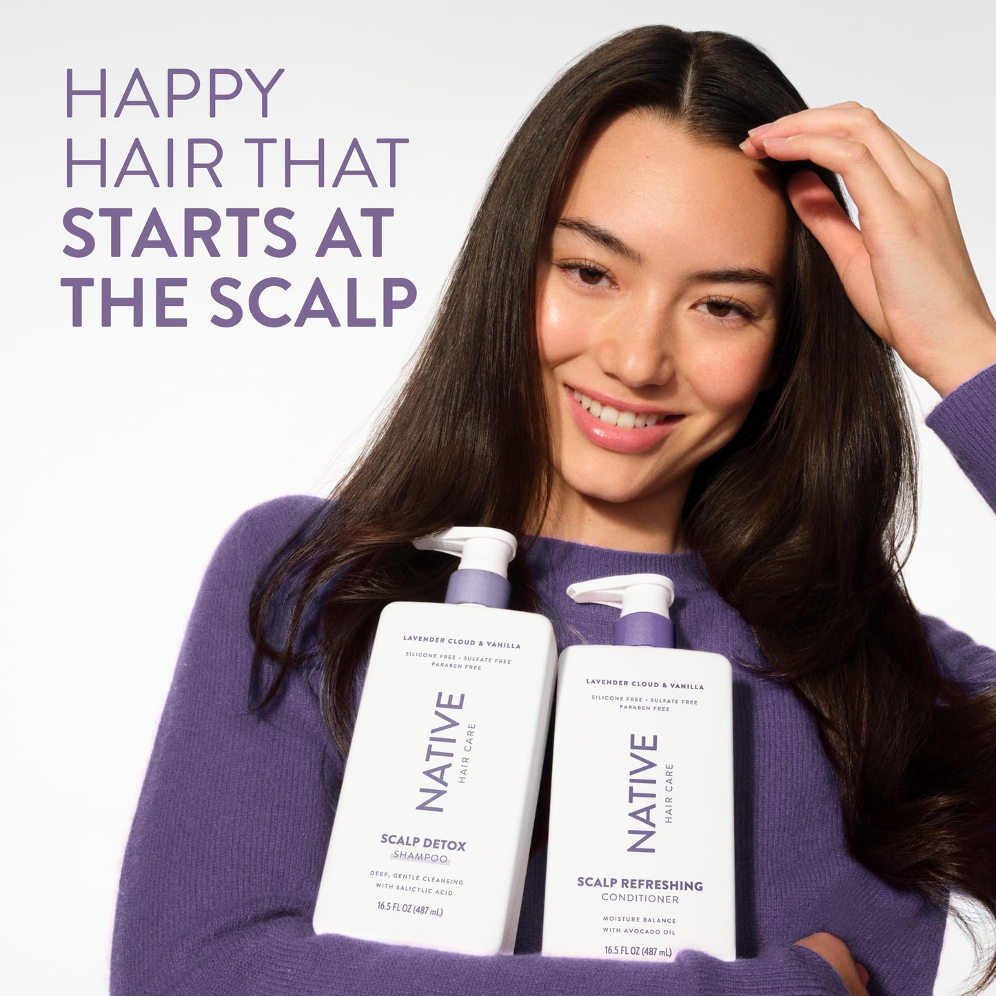 Native Scalp Detox Shampoo Lavender Cloud & Vanilla 16.5 fl Oz.