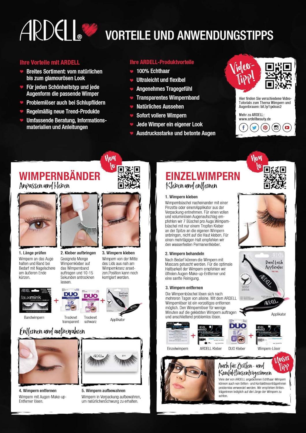 ARDELL Demi Wispies Black Eyelashes - Natural Look Multipack | 3 Pairs