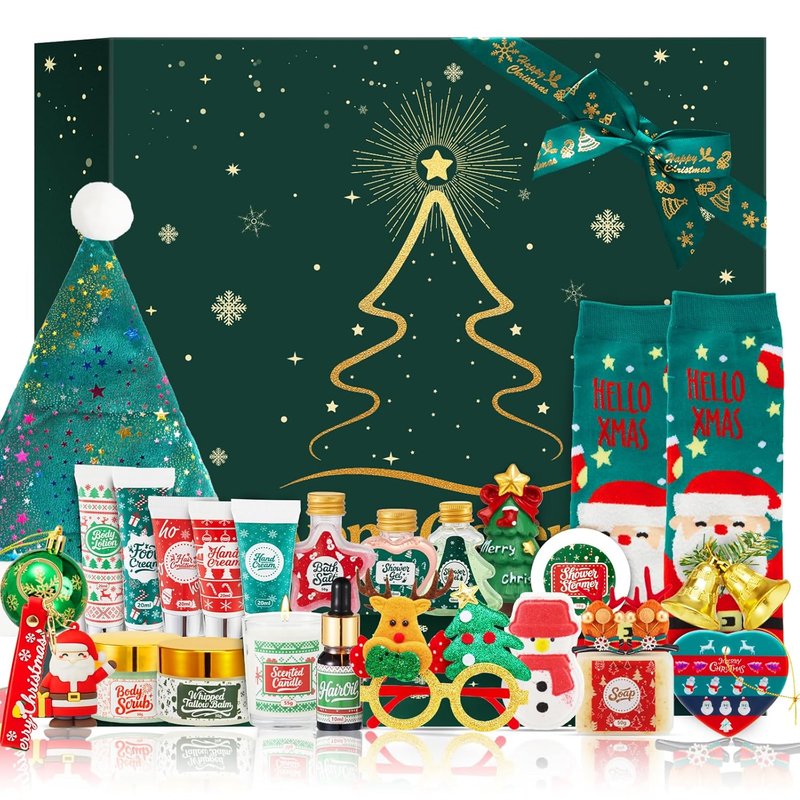 Advent Calendar 2025 - Skincare Gift Set for Women | 24 Days of Holiday Beauty & Spa Gifts