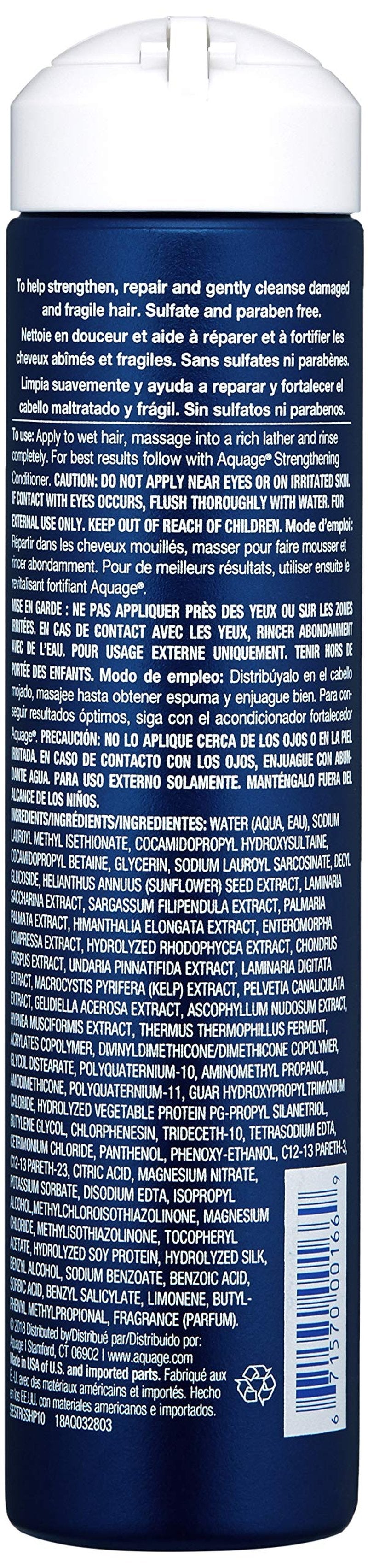 Aquage Strengthening Shampoo 10 Fl Oz