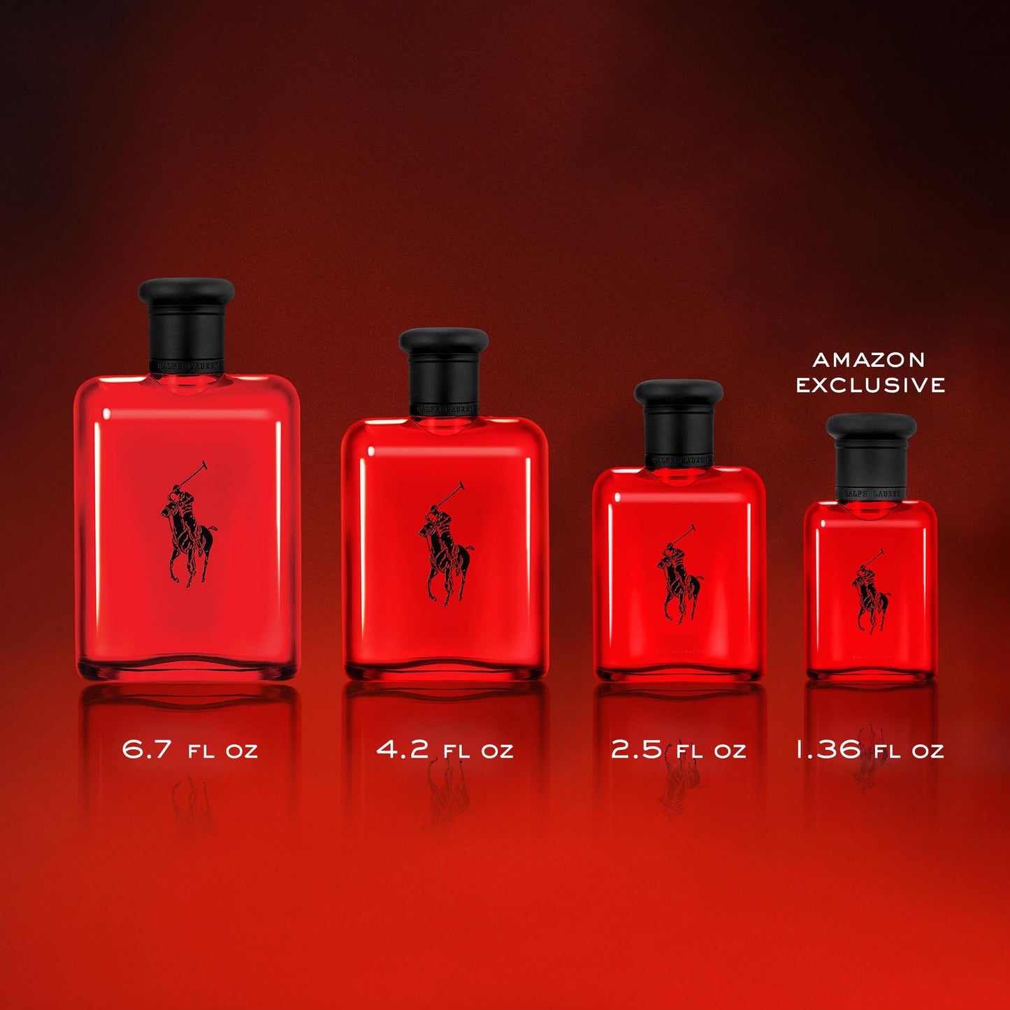 RALPH LAUREN FRAGRANCES Polo Red - Eau de Toilette - Men's Cologne - Woody & Spicy - With Grapefruit, Saffron, and Redwood - Medium Intensity - 6.7 Fl Oz