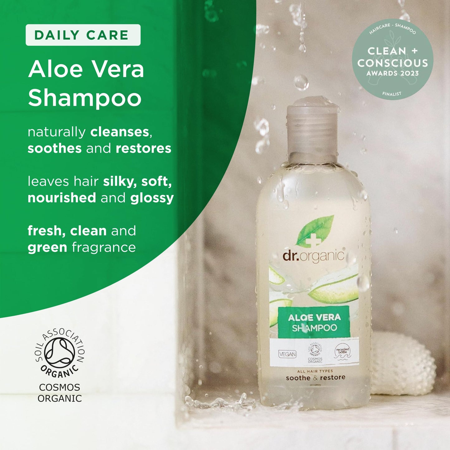 Organic Doctor Aloe Vera, Shampoo, 9 Fluid Ounce