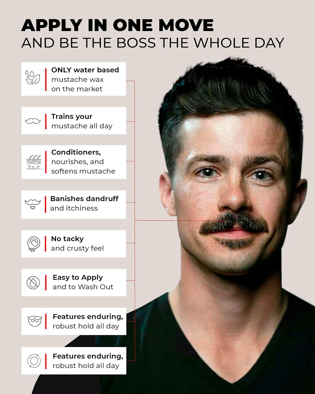 Bossman Jelly Beard Oil & Mustache Wax Bundle | Natural Organic Grooming Products for Men - 4 oz & 1 oz