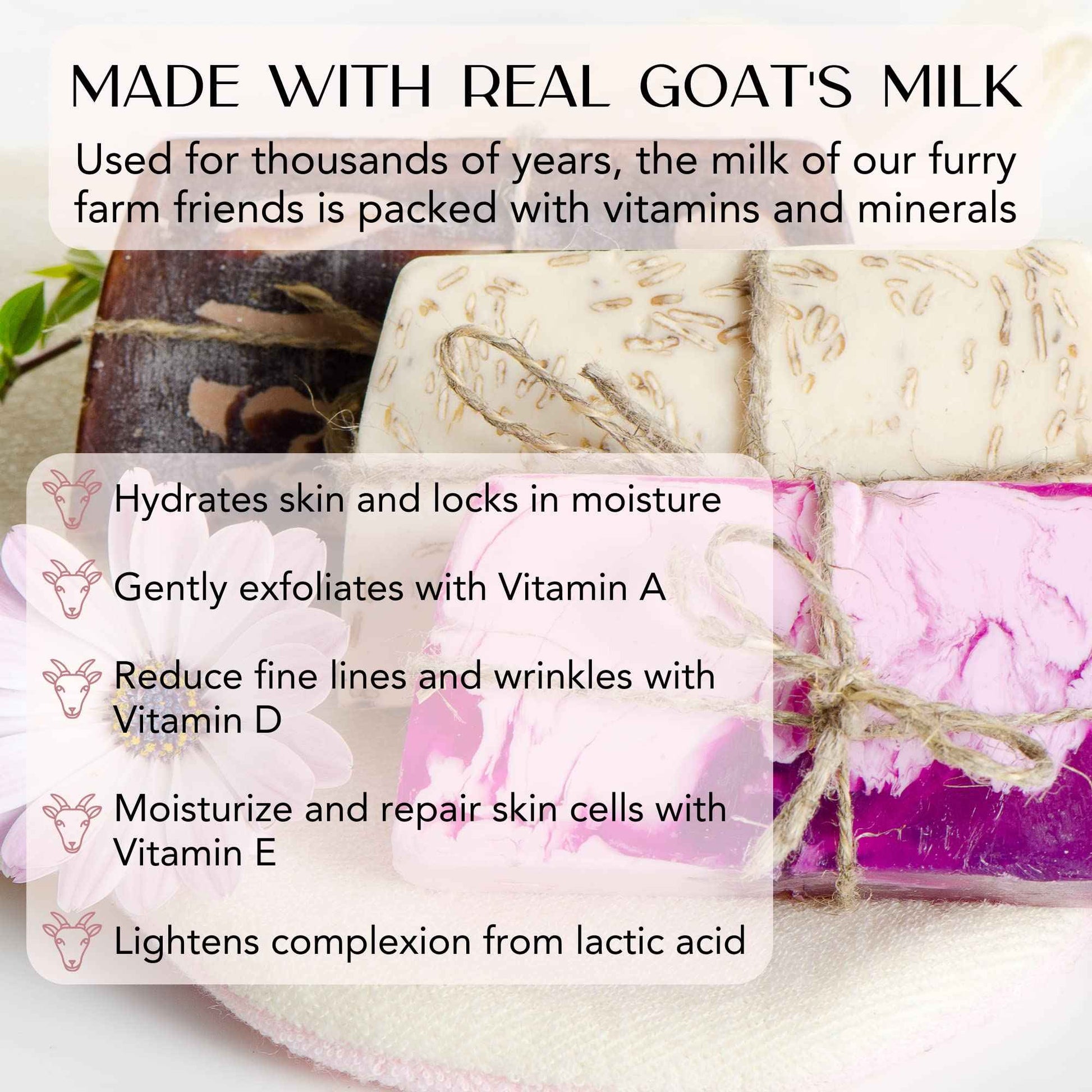 bMAKER All-Natural Goats Milk Melt and Pour Soap Base (2lb Blocks) - Moisturizing and Nourishing for Skin, Soap Making Supplies, Goat Milk Soap, Soap Base for Soap Making Melt and Pour
