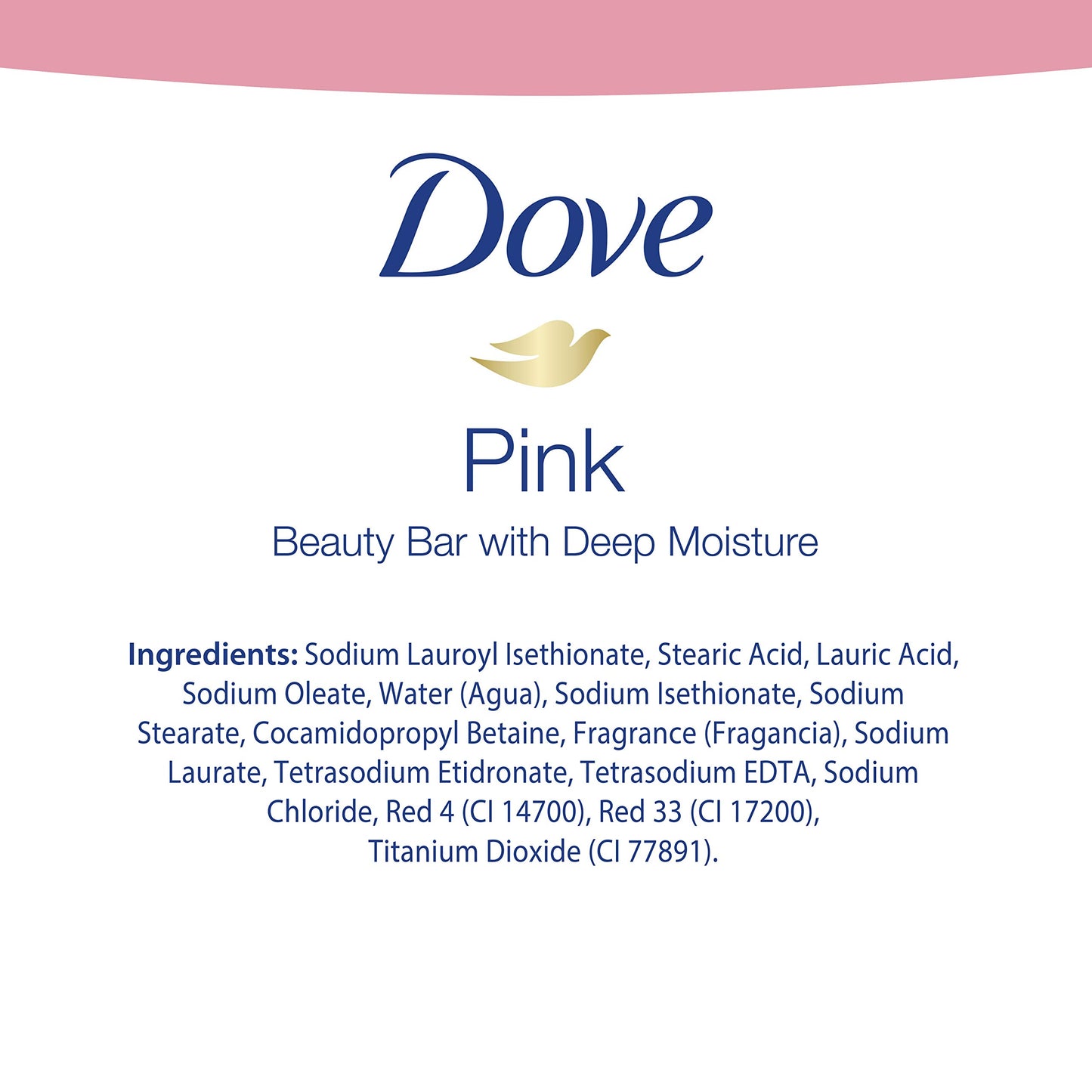 Dove Beauty Bar For Softer Skin Pink More Moisturizing Than Bar Soap 3.75 oz 20 Bars