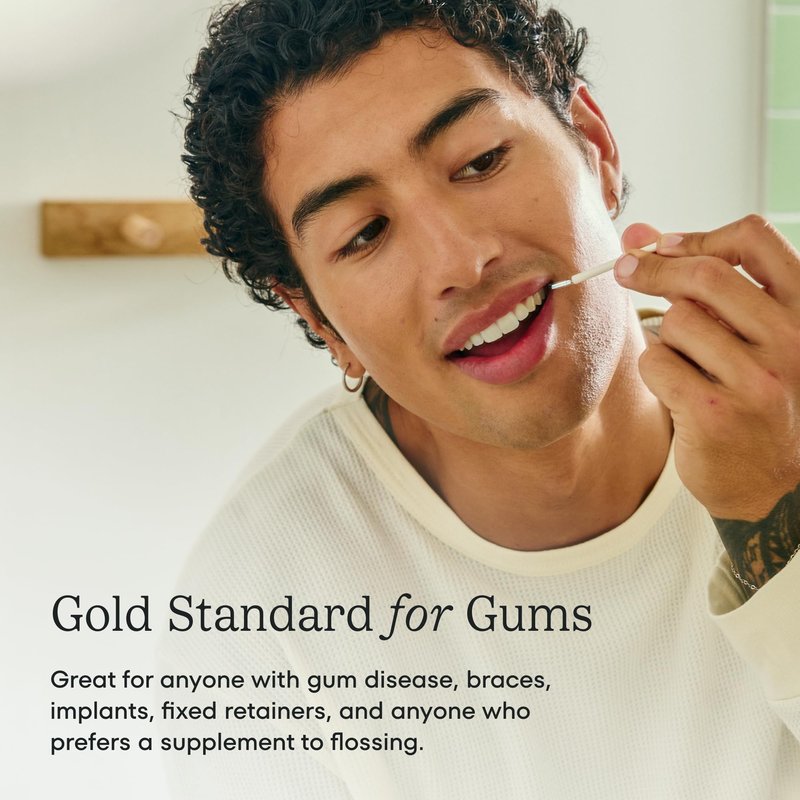 Great Gums Brush by Cocolab, Soft Interdental Brushes for Small Spaces Between Teeth, Dental Floss Picks for Effective Teeth Cleaning and Oral Care, Suitable for Braces, Size 2, 25 Count