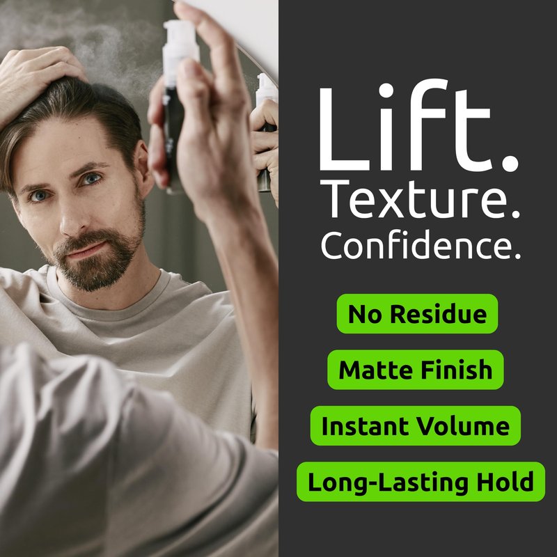 Hair Styling Powder – Based Texture Powder Volumizer for Men & Women – Lightweight Hair Dust for Hairline Lift & Matte Finish – Texturizing Volume Play Level Enhancer, Non-Greasy Finishing Grip Dust