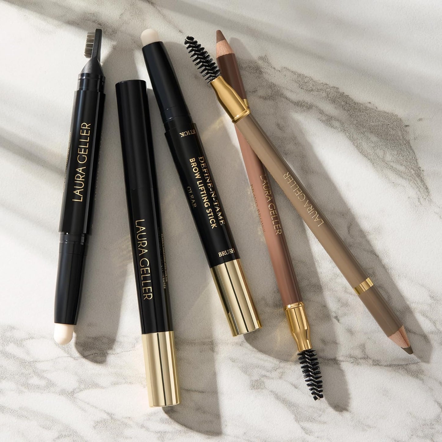 Bravo Brows Soft Pencil & Brush Set - Dark Brown Eyebrow Makeup Tool