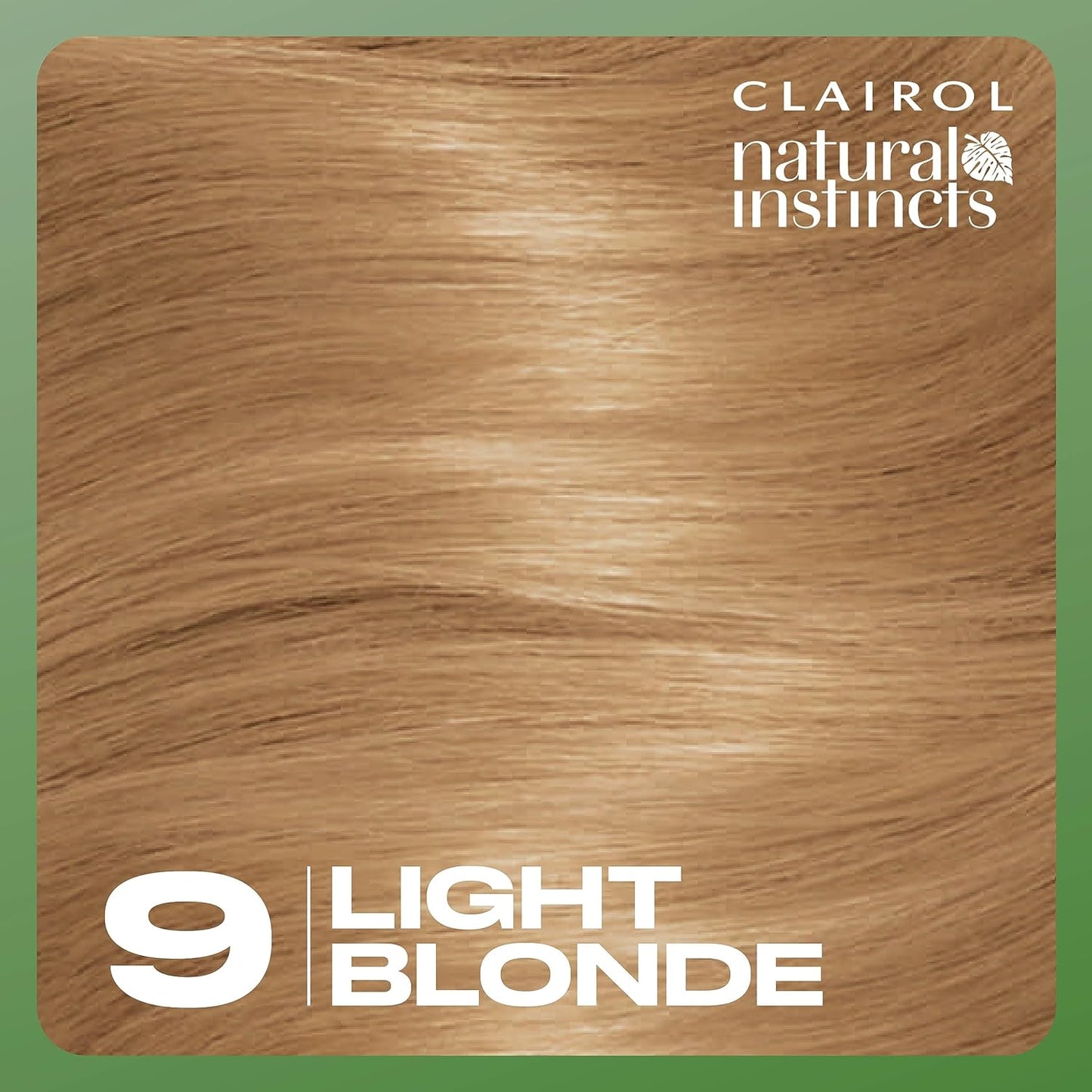 Clairol Natural Instincts Demi-Permanent Hair Dye - 9 Light Blonde | Ammonia-Free Vegan Formula with Coconut Oil & Aloe Vera | Pack of 3