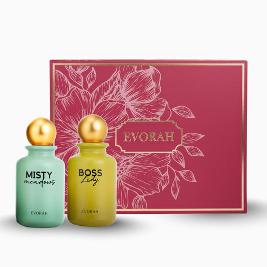House of Evorah Luxury Perfume Gift Set for Women | Women's Fragrance Sets | Perfumes for Women Gift Sets | Premium Fragrance Gift Sets | Perfume Combo (Pack of 2 x 25 ml)