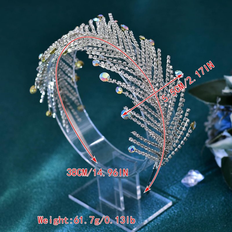 Rhinestone Bridal Hair Band - Handmade Crystal Headband for Weddings | Elegant Diamond Chain Design