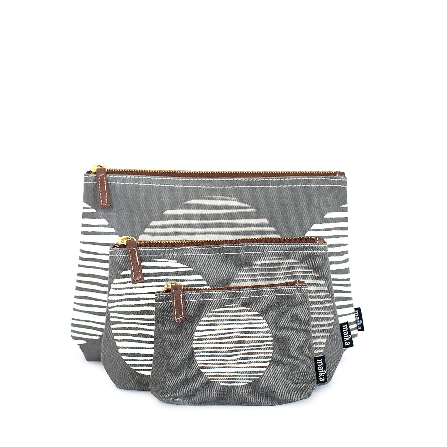 MAIKA Recycled Canvas Large Travel Pouch, Big Sur