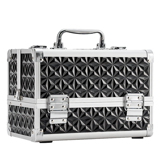 Leeora&Leekoo Makeup Case,Portable Makeup Box Organizer (Black)