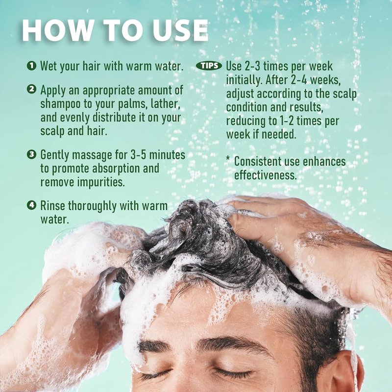 Antifungal Shampoo for Folliculitis & Seborrheic Dermatitis - Scalp Psoriasis Relief with Salicylic Acid & Coconut Oil | 8.8 fl. oz