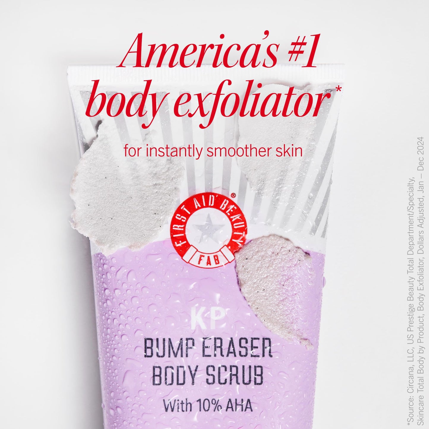 First Aid Beauty Soft + Smooth Starter Body Kit: KP Bump Eraser Body Scrub, 4 oz, Smoothing + Brightening Lotion (Peach), 1oz, & Ingrown Hair Pads, 28 Pads, Exfoliation & Hydrating Skin Care Set, 3ct