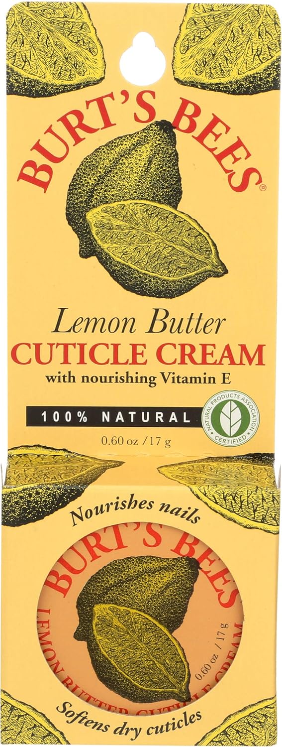 Burt's Bees Cuticle Cream - Nourishing Lemon Butter Formula | 0.6 Oz