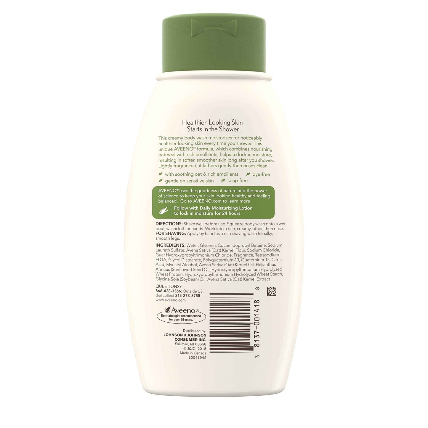 Aveeno Daily Moisturizing Body Wash, 12 Fl Oz