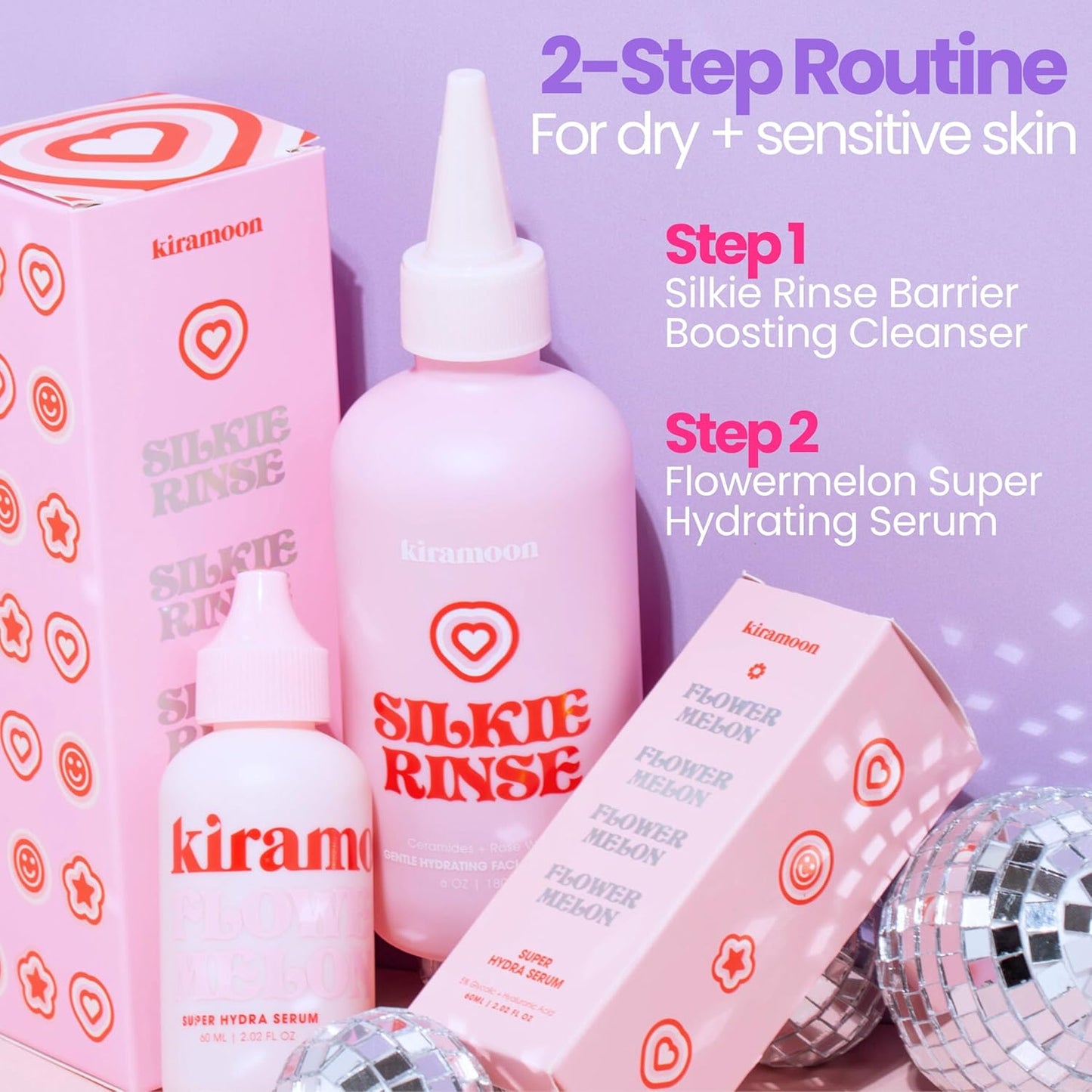 Kiramoon Hydrating Face Wash - Gentle Cleanser for Dry & Sensitive Skin | Ceramides & Squalane