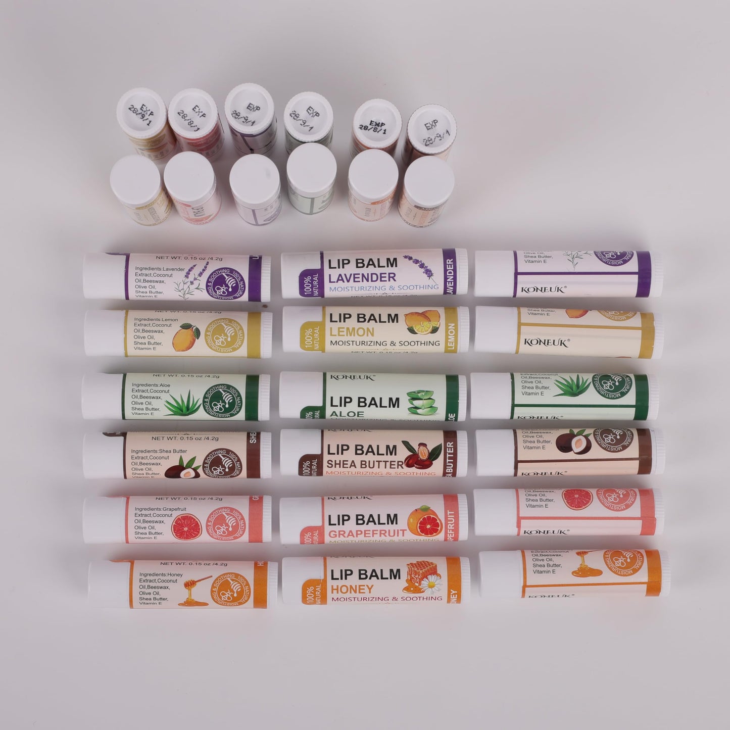 KONEUK 30 Pack Bulk Facial Mask, Bulk Hand Cream and Bulk Lip Balm Sets, Thank You Gifts, Teacher Appreciation Gifts, Wedding Favors and Bridal Shower Favors, Birthday Gifts for Guests