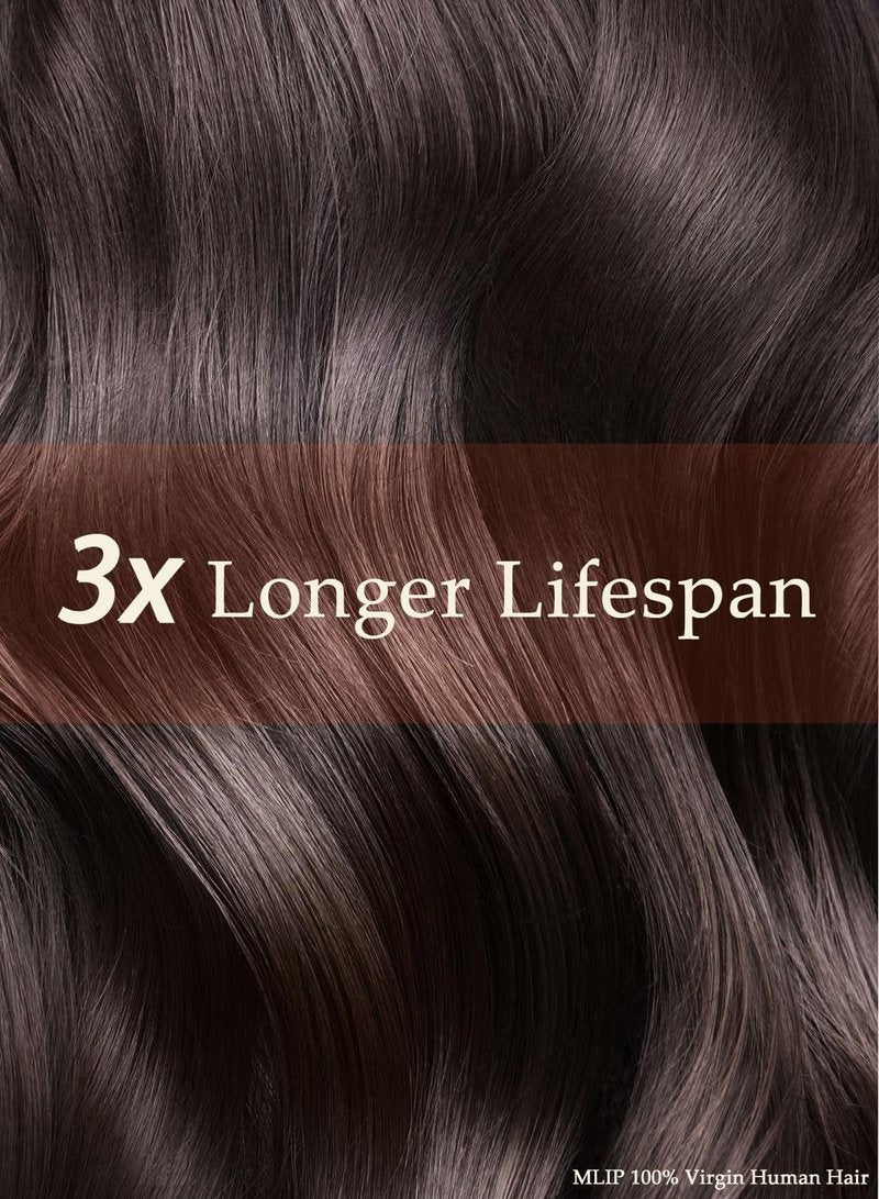 MLIP Raw Indian Human Hair Body Wave Single Bundle Only, 3X Longer Lifespan,100% Unprocessed Raw Hair, No Tangle & Shedding, Silky Soft After Multiple Washes, Natural Color 10 Inches