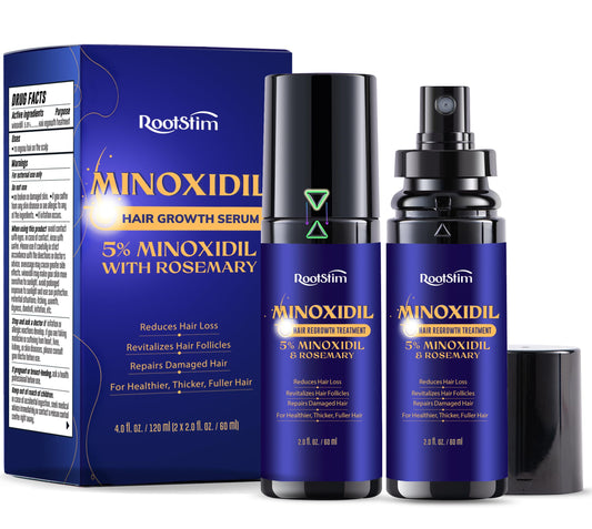 Minoxidil 5% Hair Growth Spray for Men and Women, 2-Pack