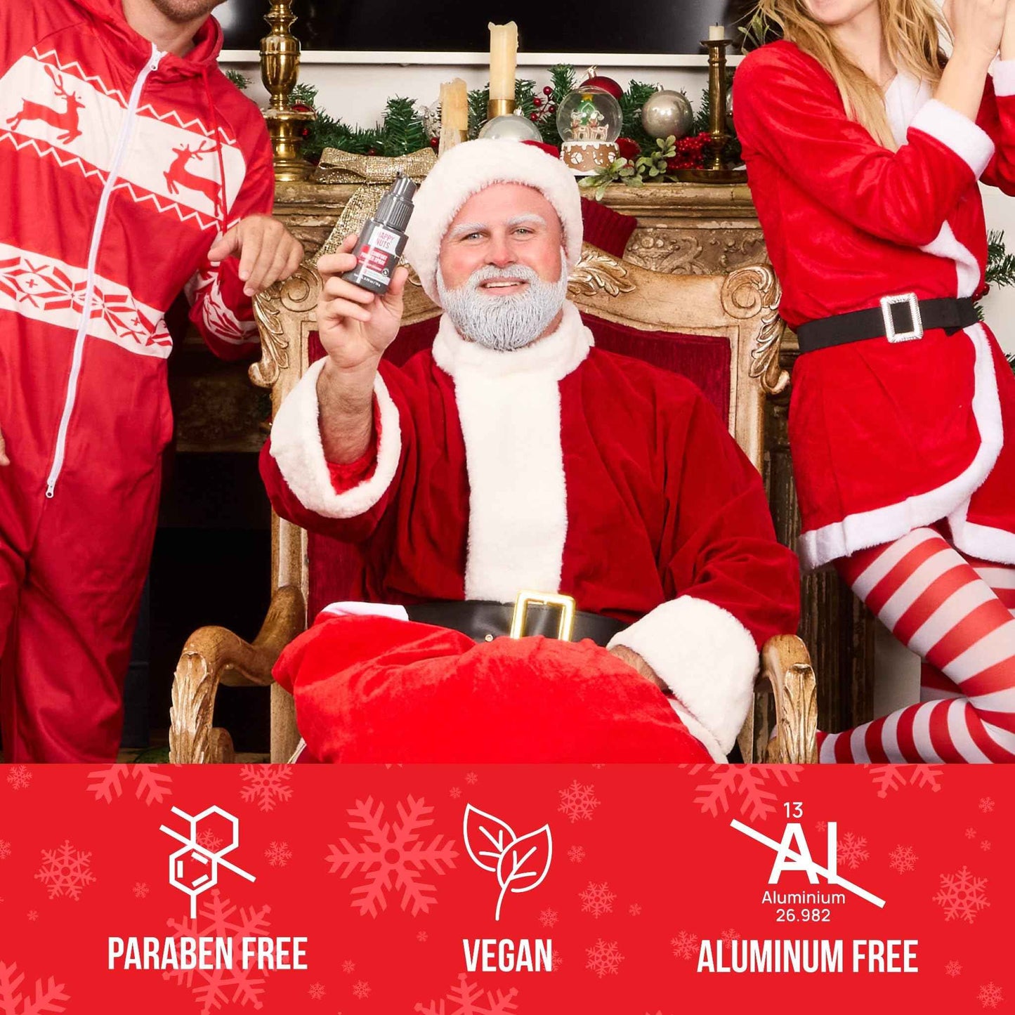 HAPPY NUTS Comfort Powder Spray: Anti Chafing & Mens Deodorant, Aluminum-Free, Sweat and Odor Control for Jock Itch, Groin and Men's Private Parts