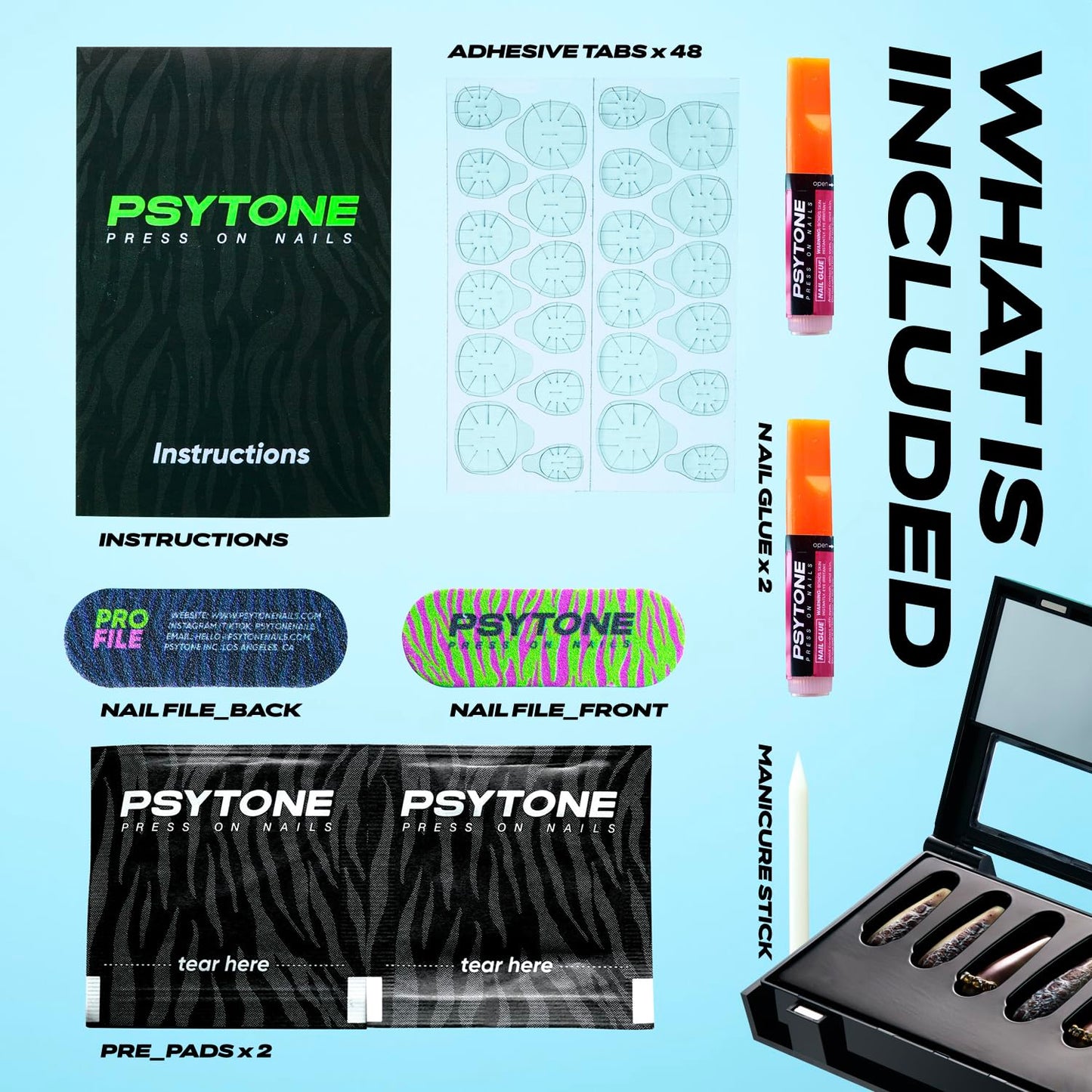 PSYTONE Short Press on Nails Almond Orange French Tip Glue on Nails Cute Fake Nails Full Cover Stick on Nails Glossy Artificial Nails Short Acrylic Nails Press ons Reusable False Nails for Women