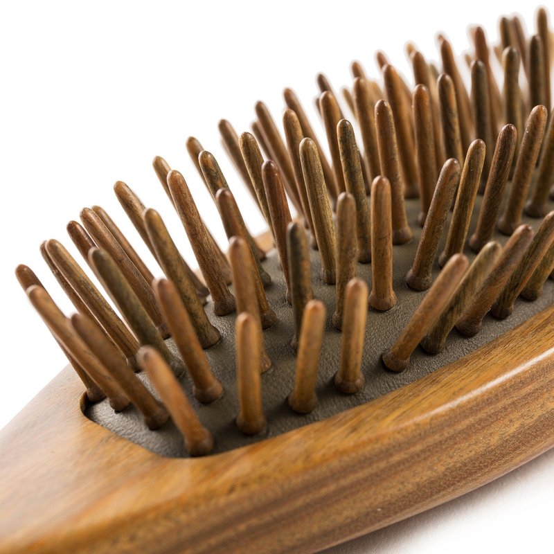 Breezelike Hair Brush for Women - No Static Wooden Bristle Detangler - Natural Wood Aroma Detangling Sandalwood Hair Brush