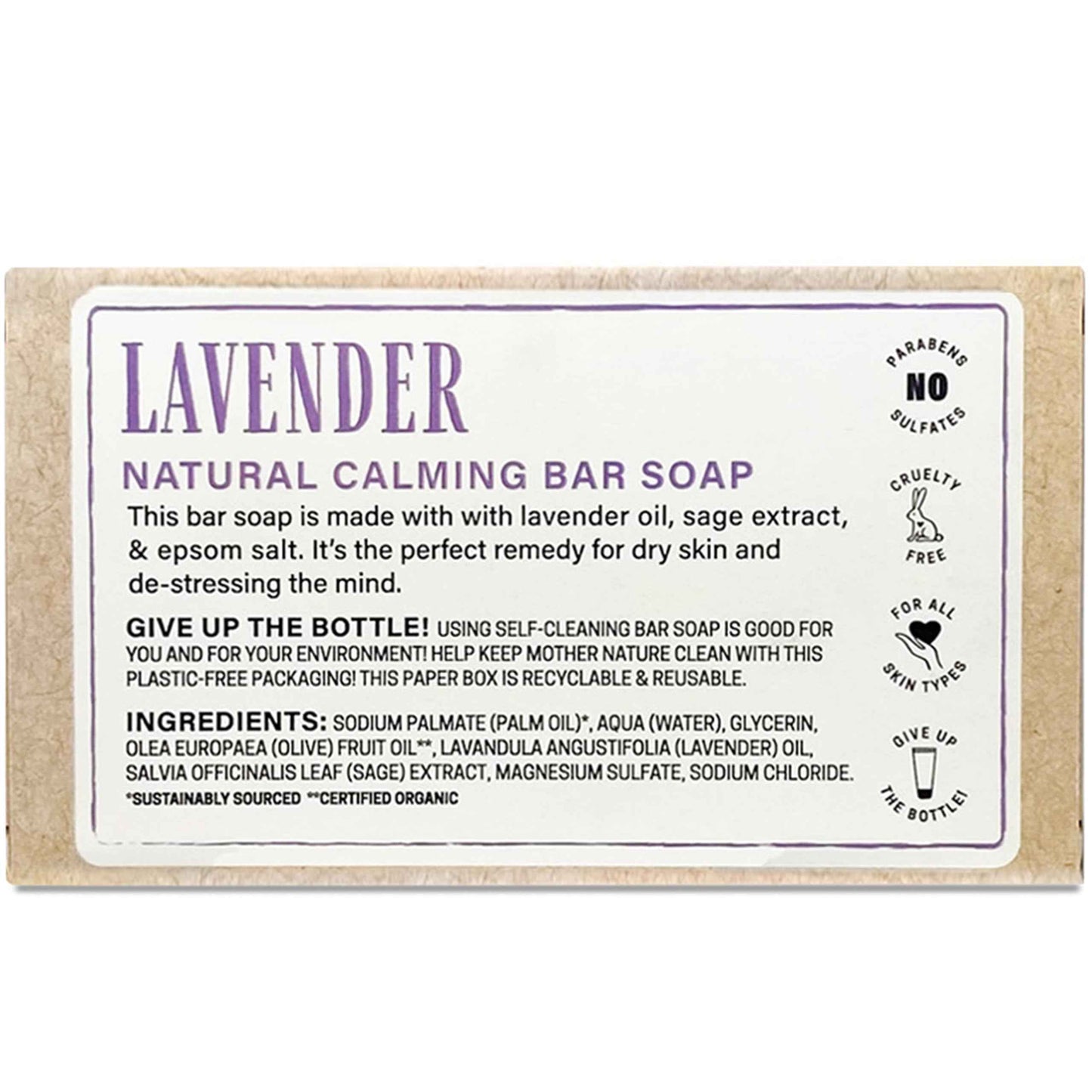 PROVENCE ESSENTIALS Natural Bar Soap (Lavender)