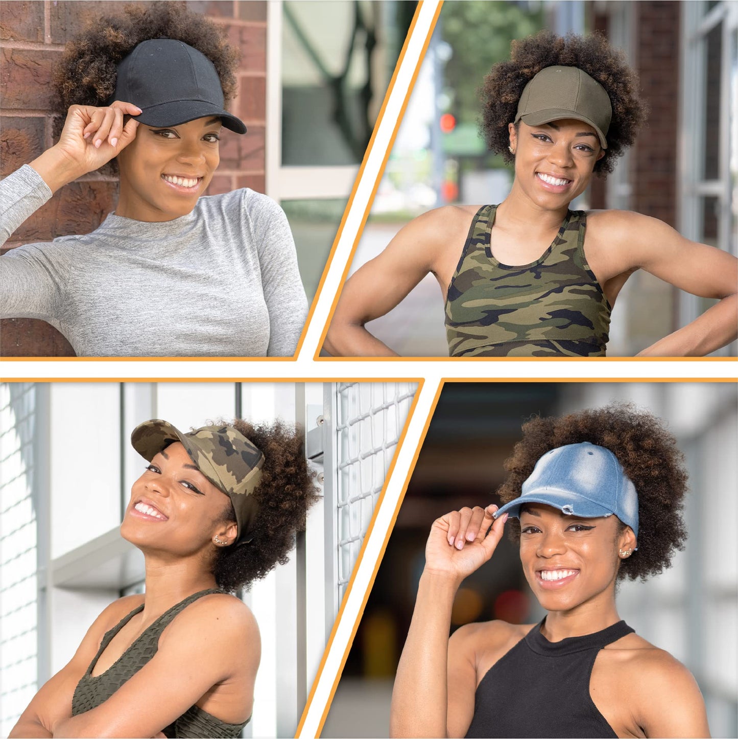 Beautifully Warm Satin Lined Baseball Caps for Women | Ponytail Hat for Curly Natural Hair | Backless Cap | Curl Hair Cap Denim